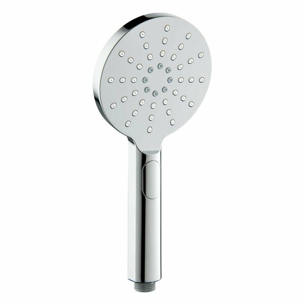 Kibi Circular 3 Settings ABS Handheld Shower Head - Chrome HS1001CH